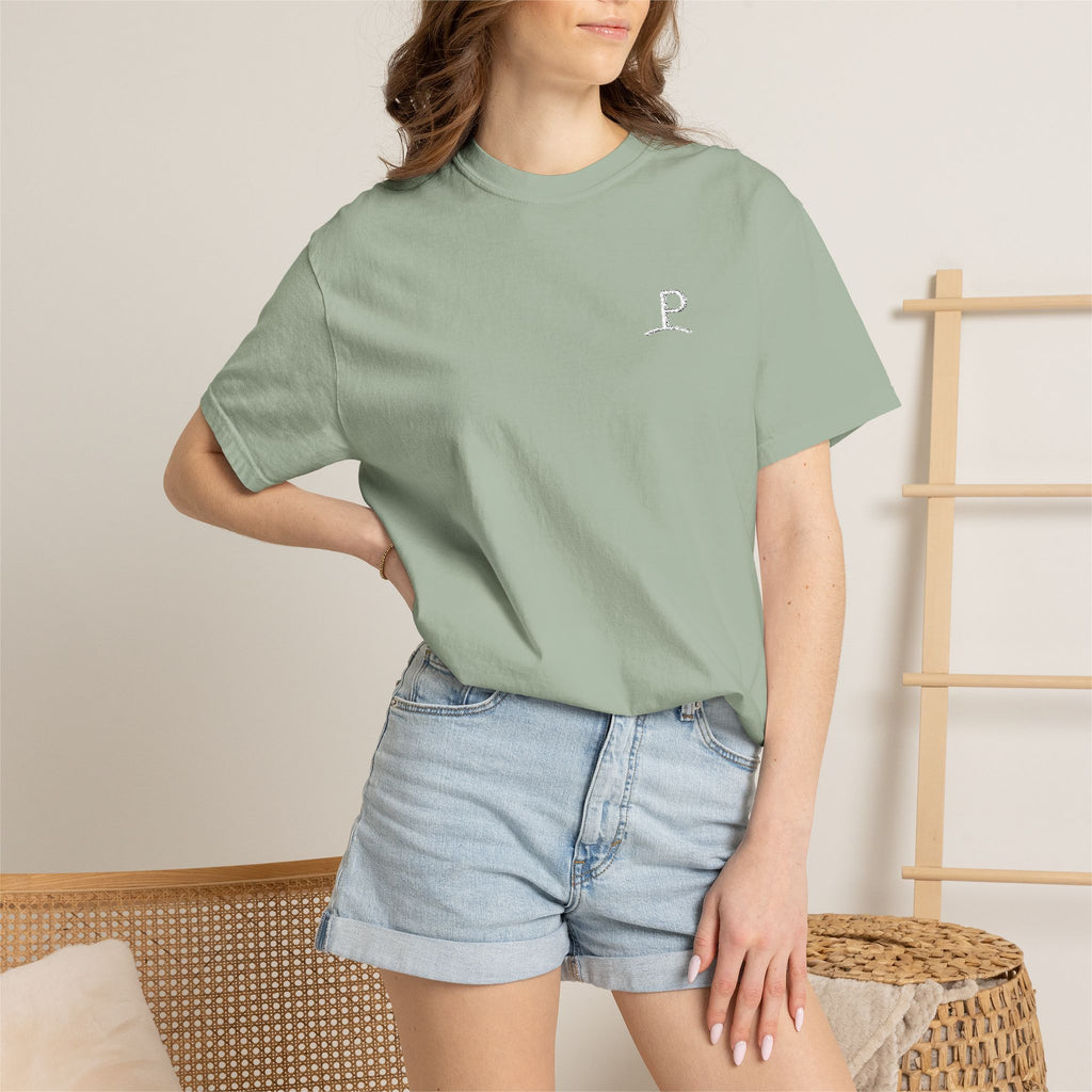 PROGREMINION Minimalist Polo 'P' Pocket T-Shirt - Black