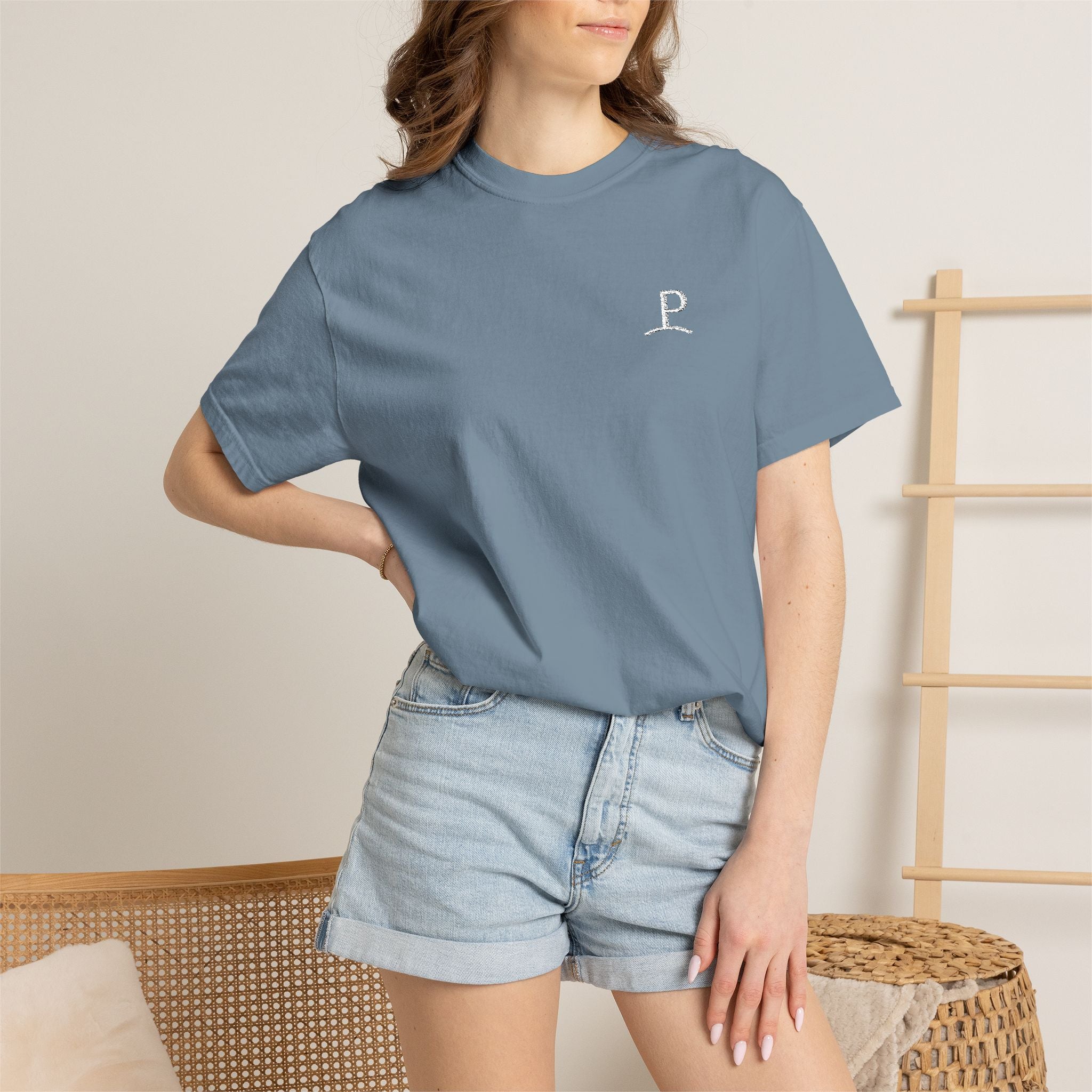 PROGREMINION Minimalist Polo 'P' Pocket T-Shirt - Black