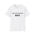 T-Shirt — 'PROGREMINION' Minimalist Graphic Tee (Includes Chinese Characters)