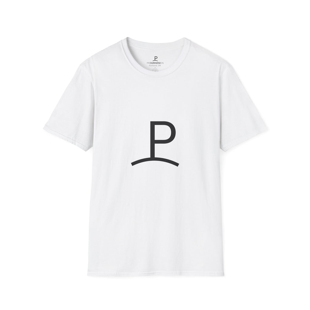 PROGREMINION Minimalist 'P' Logo T-Shirt — Modern Monogram Tee
