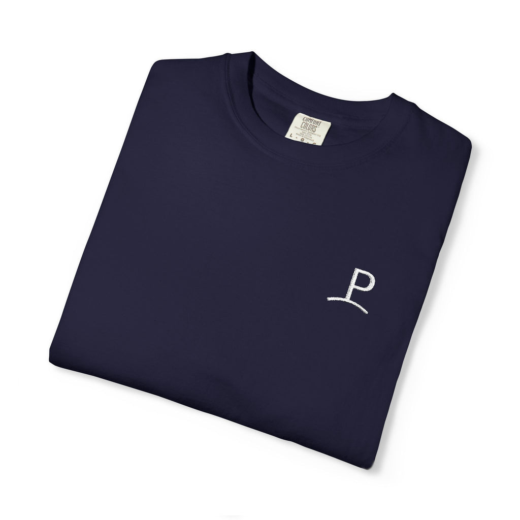 PROGREMINION Minimalist Polo 'P' Pocket T-Shirt - Black