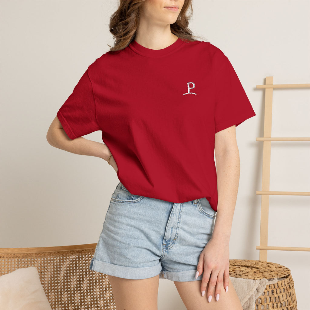PROGREMINION Minimalist Polo 'P' Pocket T-Shirt - Black